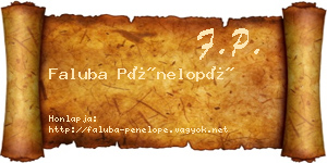 Faluba Pénelopé névjegykártya